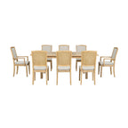7-Piece Wooden Dining Table Set with Extendable Table & 6 Chairs