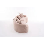 110 Foam Classic 4-Seater Sofa with 4 Pillows for Apartment