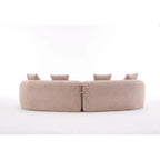 110 Foam Classic 4-Seater Sofa with 4 Pillows for Apartment