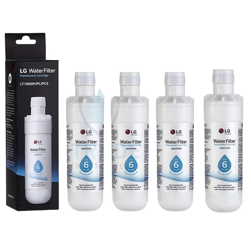 4Pack LT1000P ADQ747935 LG Refrigerator Replacement Water Filter