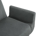 73 W Upholstered Corduroy Convertible Sleeper Sofa Bed with Pillows