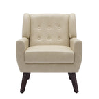PU Leather Accent Chair Living Room Upholstered Armchair