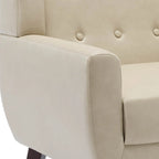 PU Leather Accent Chair Living Room Upholstered Armchair