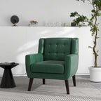 PU Leather Accent Chair Living Room Upholstered Armchair
