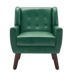 PU Leather Accent Chair Living Room Upholstered Armchair
