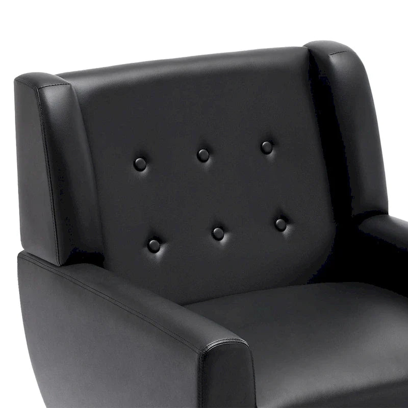 PU Leather Accent Chair Living Room Upholstered Armchair