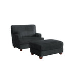 Oversized Chaise Longue Accent Chair with Ottoman