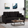 85 Modern Corduroy Rectangle 3-seater Sofa with USB and 2 Pillows
