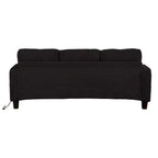 85 Modern Corduroy Rectangle 3-seater Sofa with USB and 2 Pillows