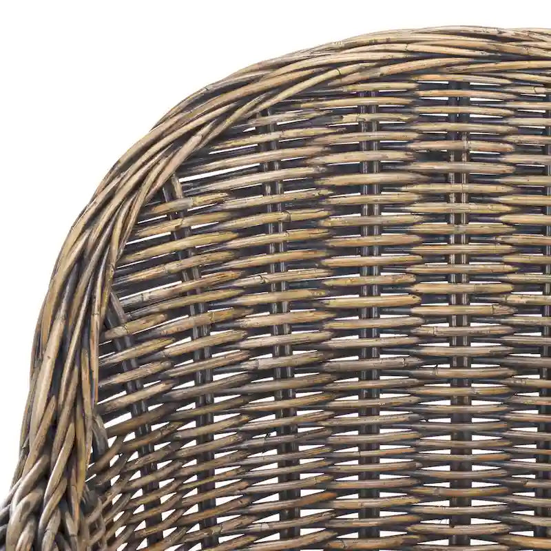 SAFAVIEH Sinja Yellow Rattan Club Chair - 24  x 26  x 35  - 24Wx26Dx35H