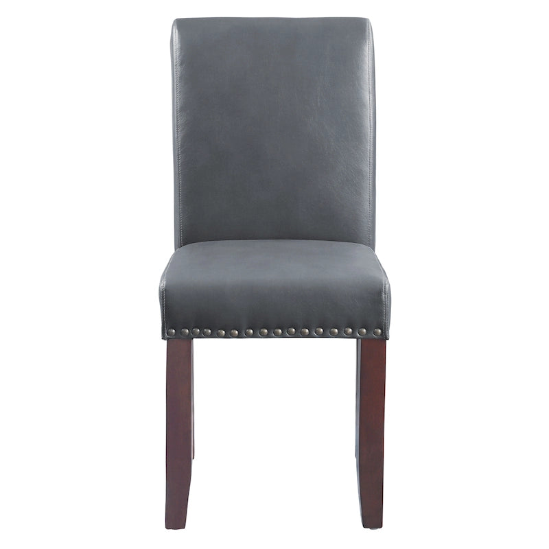 Copper Grove Five Bridge Eco Parsons Faux Leather Nailhead Chair