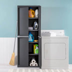 Sterilite 2 Pack Adjustable 4-Shelf Garage Storage Cabinet Bin Organizer, Gray - 2 Pack