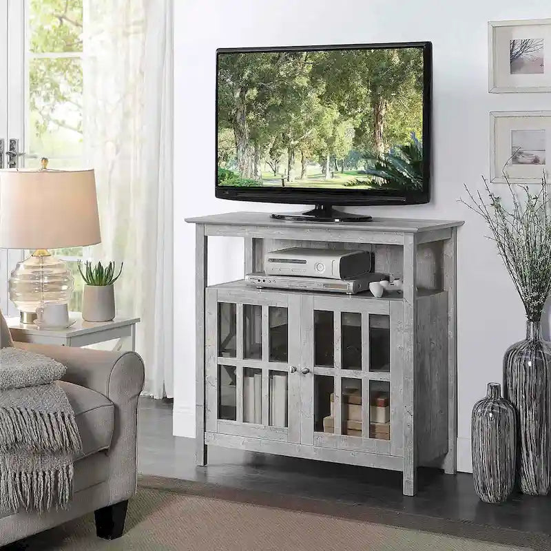 Convenience Concepts Big Sur Highboy 40 inch TV Stand with Storage Cabinets