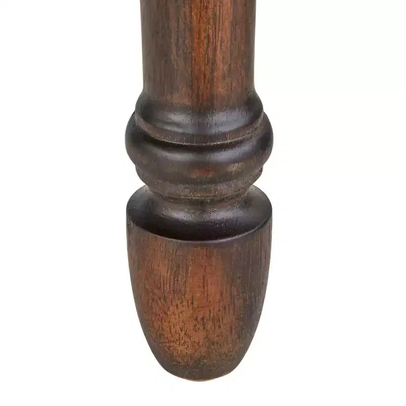 Lifestorey Set of 2 Grafton 30" Bar Height Barstool Charcoal Gray: Rustic-Brown Finish, Nailhead Trim