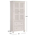 Buylateral Lamberton Cane Kitchen Cabinet Blonde Oak