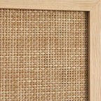 Buylateral Lamberton Cane Kitchen Cabinet Blonde Oak