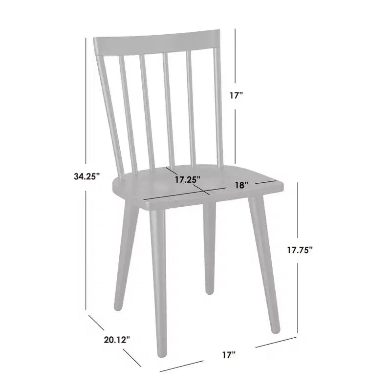 Lifestorey 5pc Edmonton Farmhouse Extendable Dining Set with Solid Wood Chairs Matte Black