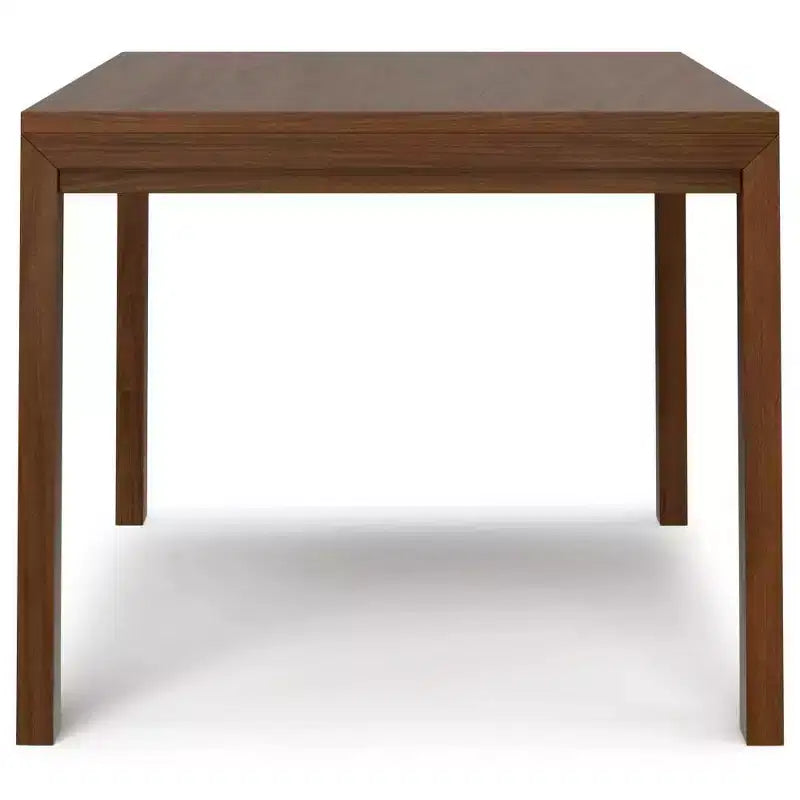 WyndenHall Saige Rectangle Dining Table Walnut Veneer: Contemporary Style, Seats 6, Non-Extension