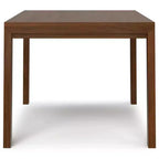 WyndenHall Saige Rectangle Dining Table Walnut Veneer: Contemporary Style, Seats 6, Non-Extension
