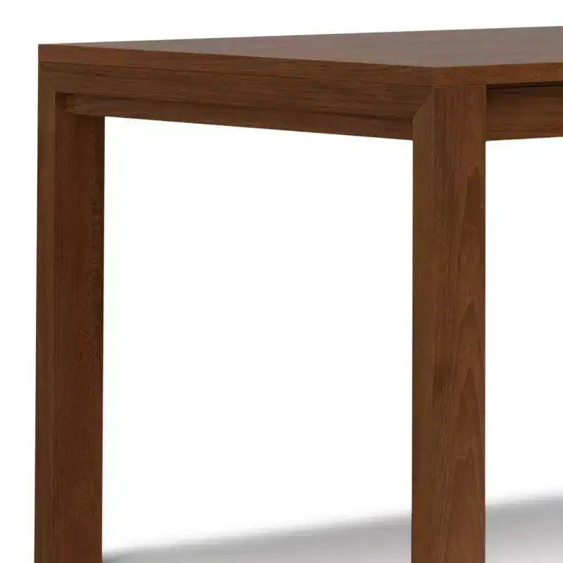 WyndenHall Saige Rectangle Dining Table Walnut Veneer: Contemporary Style, Seats 6, Non-Extension