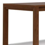 WyndenHall Saige Rectangle Dining Table Walnut Veneer: Contemporary Style, Seats 6, Non-Extension