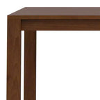 WyndenHall Saige Rectangle Dining Table Walnut Veneer: Contemporary Style, Seats 6, Non-Extension