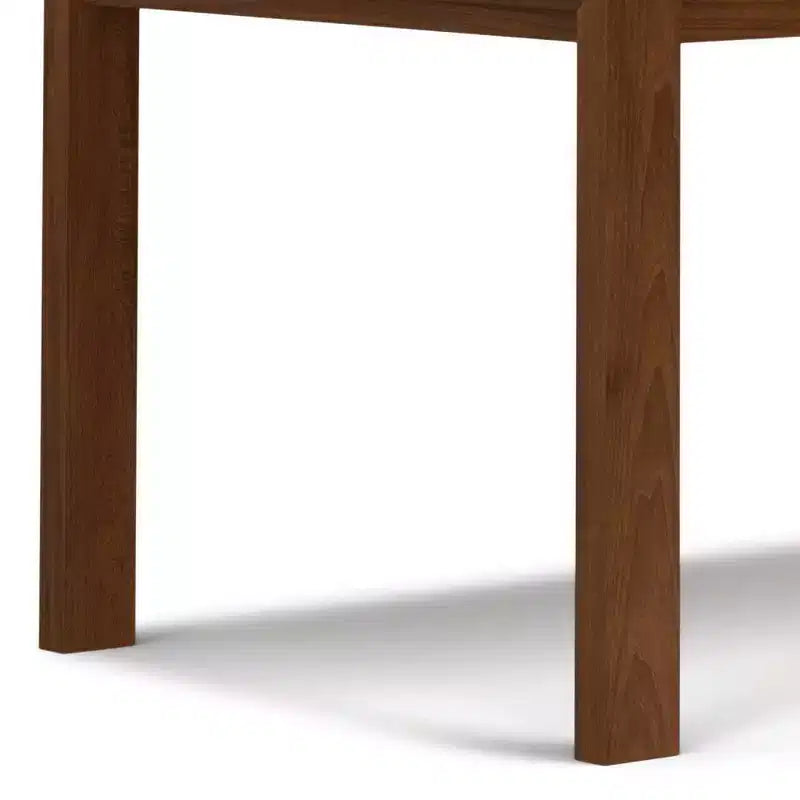 WyndenHall Saige Rectangle Dining Table Walnut Veneer: Contemporary Style, Seats 6, Non-Extension