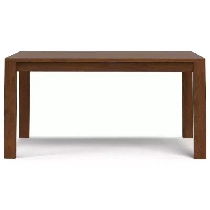 WyndenHall Saige Rectangle Dining Table Walnut Veneer: Contemporary Style, Seats 6, Non-Extension