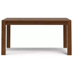 WyndenHall Saige Rectangle Dining Table Walnut Veneer: Contemporary Style, Seats 6, Non-Extension