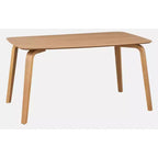 Lifestorey 5pc Sigrid Rectangular Dining Set Natural Light Oak