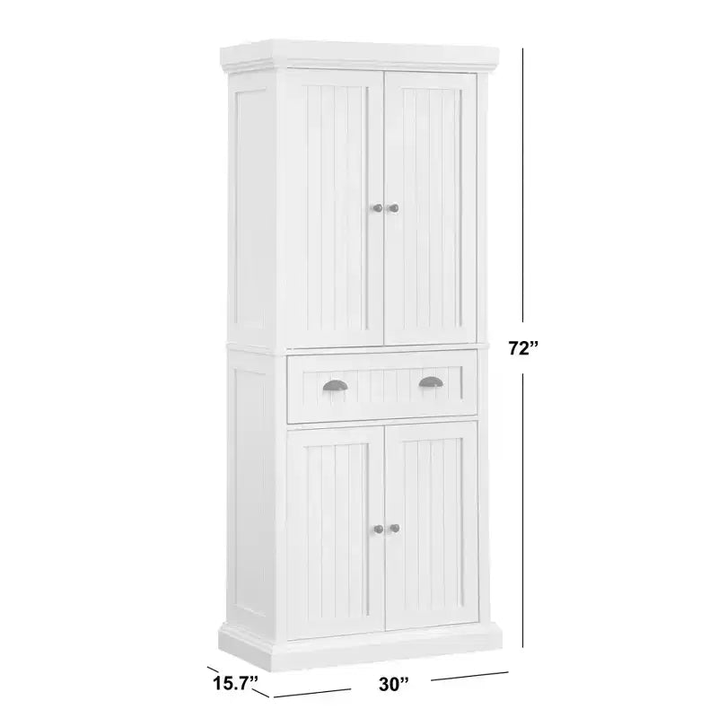 Buylateral Medicott Tall Kitchen Cabinet White