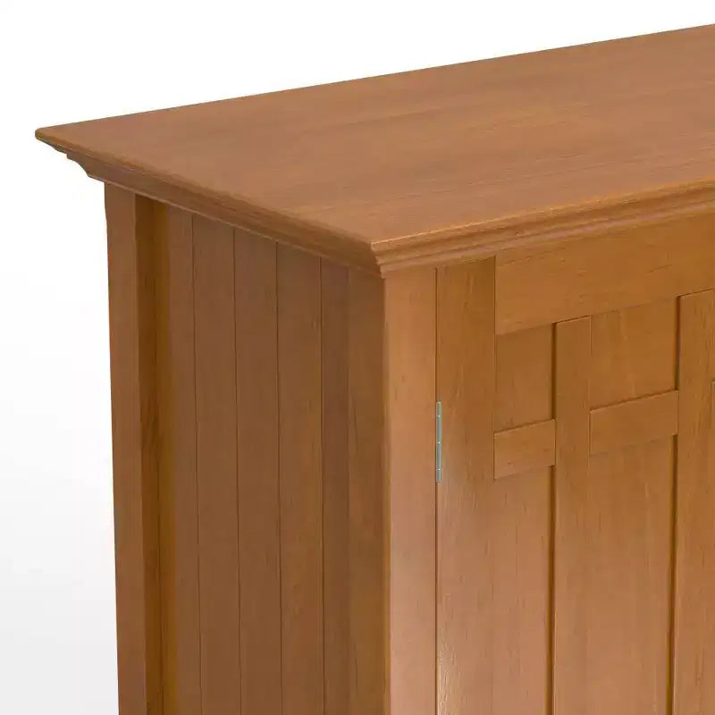 Freemont Sideboard Buffet with Storage, Adjustable Shelves & Bronze Knobs - WyndenHall: Holds 12 Bottles, Solid Wood