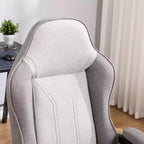 Swivel Gaming Chair Gray - Room Essentials™: Upholstered Computer Desk Chair, Adjustable, Fixed Arms