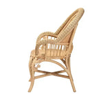 bali & pari Ratu Rattan Accent Chair: Handcrafted, Bohemian Design, No Assembly Required
