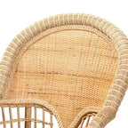 bali & pari Ratu Rattan Accent Chair: Handcrafted, Bohemian Design, No Assembly Required