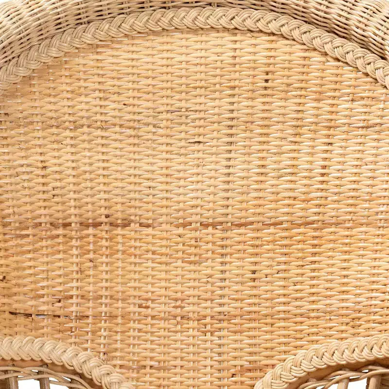 bali & pari Ratu Rattan Accent Chair: Handcrafted, Bohemian Design, No Assembly Required