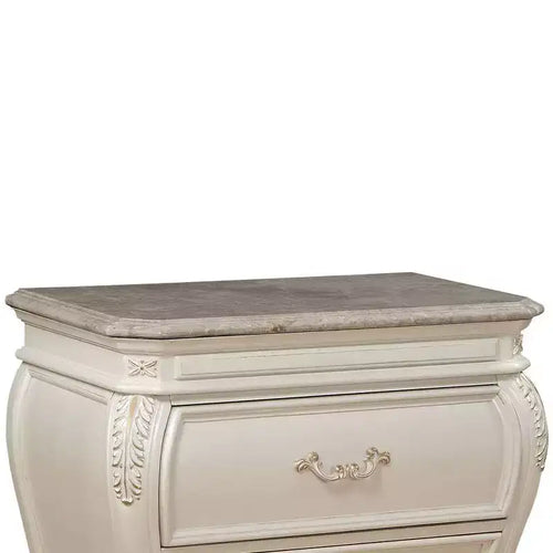 30" Chantelle Nightstand Pearl White - Acme Furniture