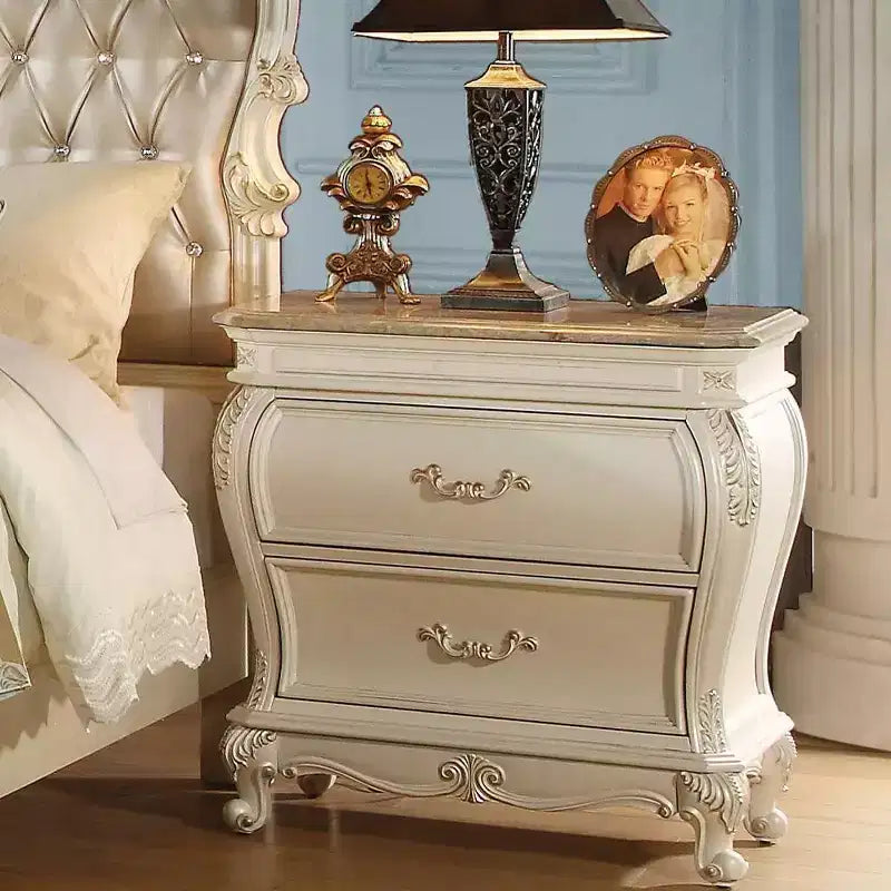 30" Chantelle Nightstand Pearl White - Acme Furniture