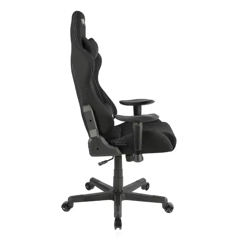 Fabric Ergonomic High Back Racer Style Video Gaming Chair Black - Techni Sport: Office, Swivel, Lumbar Support