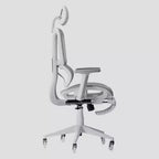 Airflex2 Mesh Gaming Chair with Footrest White - Techni Sport: Synchro-Tilt, 275 Lbs Capacity, Ergonomic Design