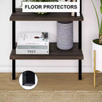 72.5" Nathan James Set of 2 Theo Bookshelf Black
