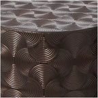 Olivia & May Metal Abstract Tall Slim Pedestal Table: Set of 4, No Assembly, Industrial Style