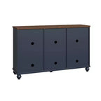 Festivo 55" Vintage Style Storage Accent Buffet Sideboard Cabinet with Drawers Navy