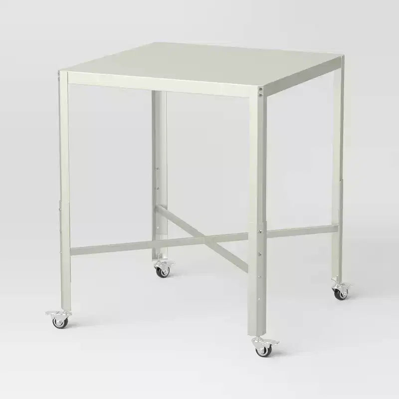 Adjustable Bistro Dorm Table Off-White - Room Essentials