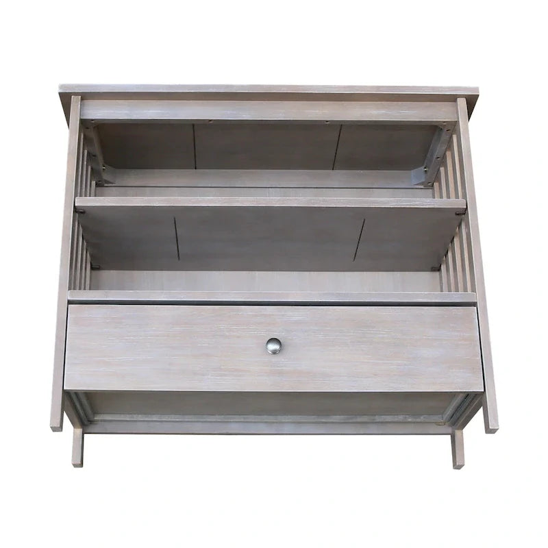 Solid Hardwood Mission Corner TV Stand