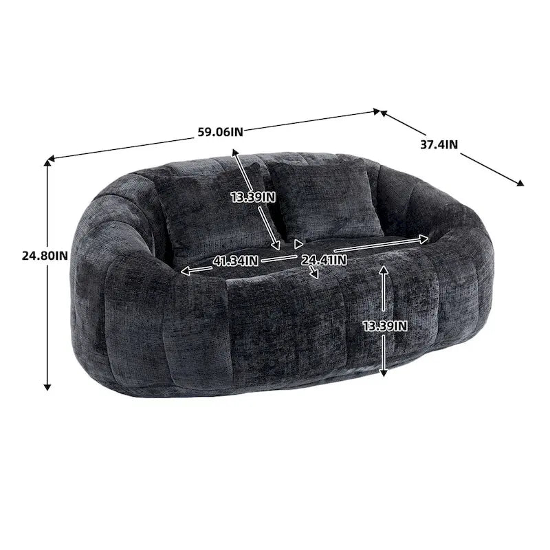 Adult Bean Bag Chair - Multi-Color Lazy Sofa