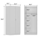 5-Tier Amoires Wardrobe Cabinet With 2 Doors