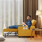 3-in-1 Adjustable Sleeper Sofa Bed, Pull Out Chair Sofa, Convertible Folding Bed for Living Room