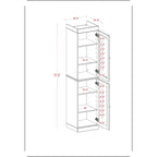 100% Solid Wood 16.5 Bathroom Cabinet with Optional Doors by Palace Imports