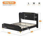 Uphou Modern Upholstered PU Leather Bed by Christopher Knight Home